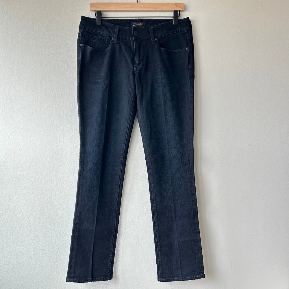 Seven7 Straight Leg Jeans Women 6 Embellished Blue Denim